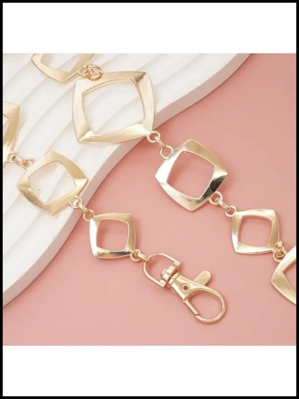 Metal Waist Chain Belt Fashion Body Chain with Lobster Clasp